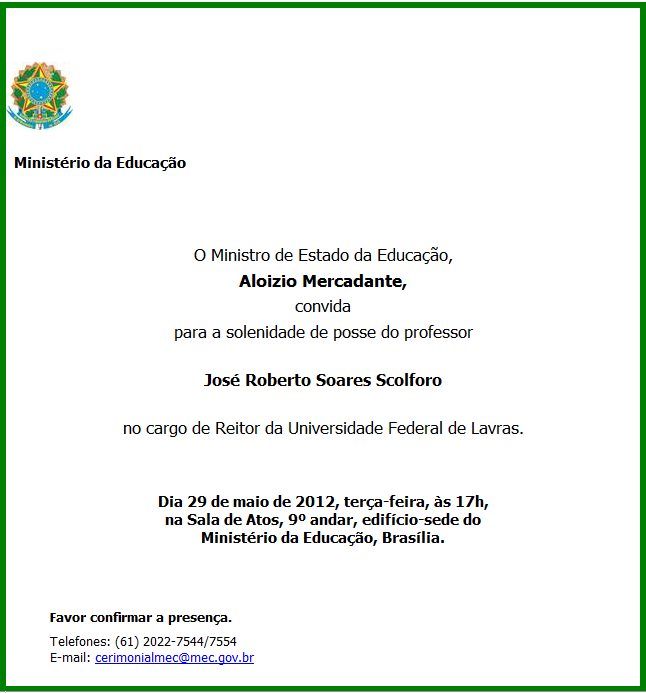28.05 Convite posse Brasília