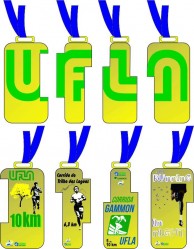 Provável forma das medalhas do Circuito UFLA de Corridas de Rua