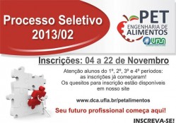 PET Engenharia de Alimentos seleção