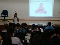 Palestra Mulher no gênero jornalístico