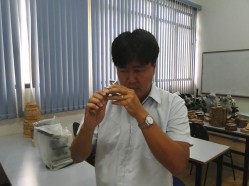 Professor Fábio Mori analisa suposto fragmento de trave de 1950