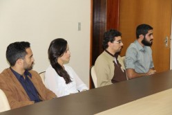 Os quatro novos servidores que tomaram posse em 18/6.