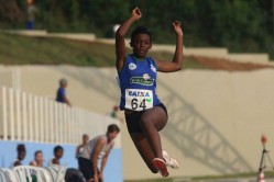 Pamela Simão: insuperável no salto em distância