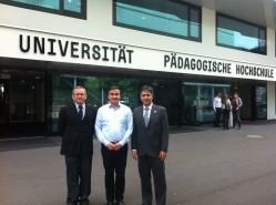 Professores da UFLA visitam a Universidade de Lucerna, com o professor Klaus Mathis