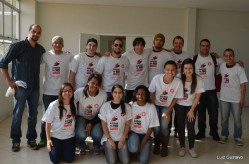 Estudantes da UFLA no Pace para doação de sangue.