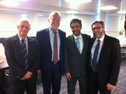 Diretor de Relações Internacionais da UFLA com os representantes da Embaixada e Consulado da França no Brasil 