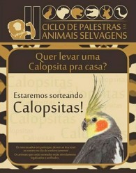 Durante o credenciamento do evento, os interessados poderão se inscrever para concorrer ao sorteio de Calopsitas (animais legalizados).