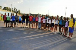 Participantes do Camping de atletismo na UFLA (12/10 a 18/10).