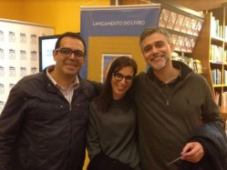 Conrado, Lilia Moritz Schwarcz (USP) e Pedro Meira Monteiro (Universidade de Princeton), organizadores da edição crítica.